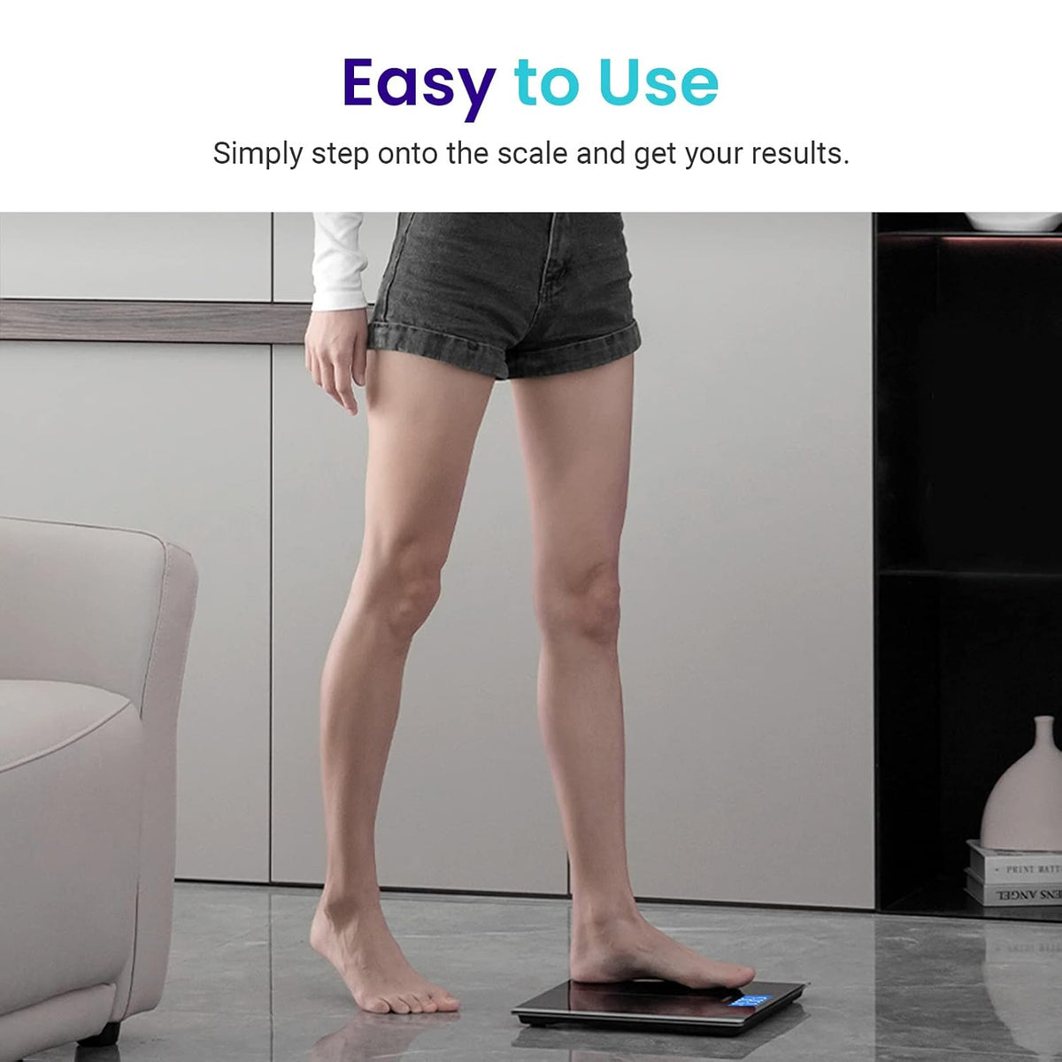 Bathroom Scale for Body Weight, Digital, Highly Accurate, 400 Lbs